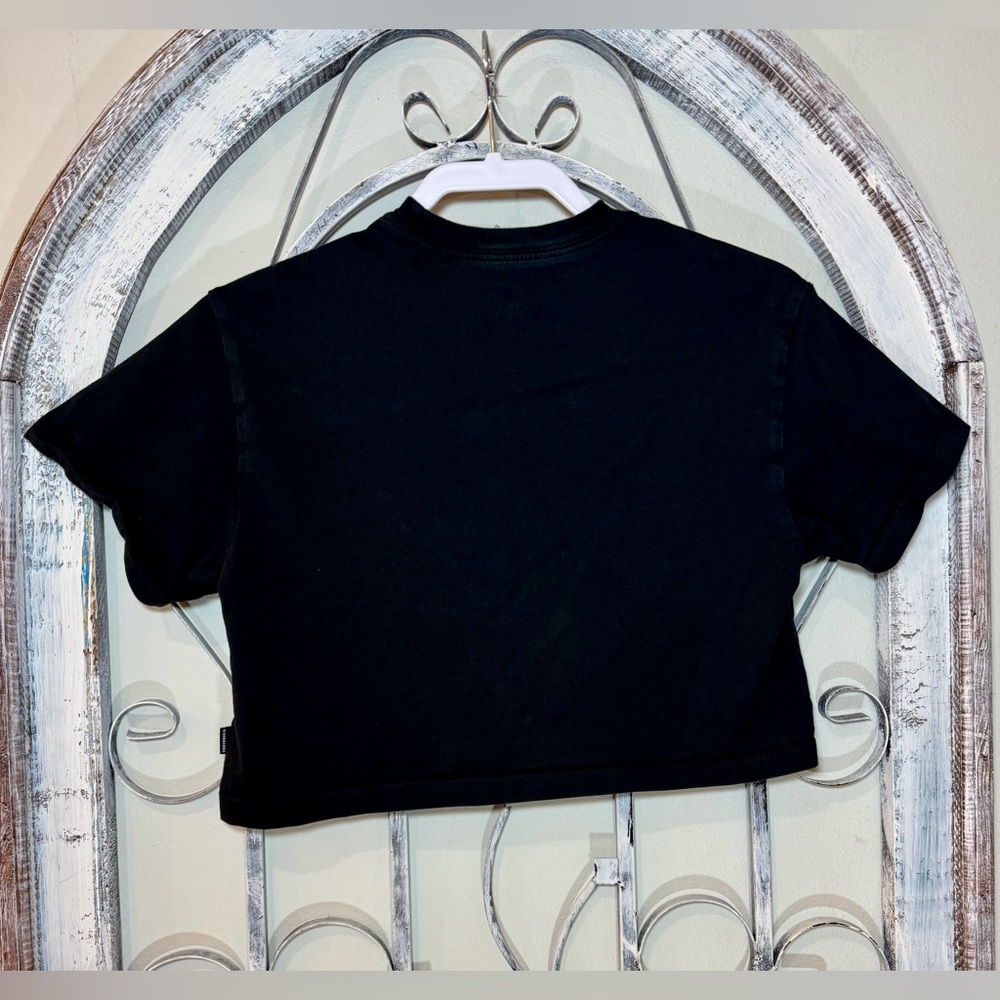Converse Black Logo Cropped Tee #1039 - Picture 3 of 11